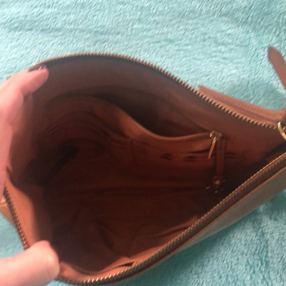 Fossil brown leather crossbody - Picture 2 of 4